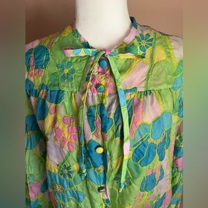 Vintage ‘60’s Floral Negligee Md.